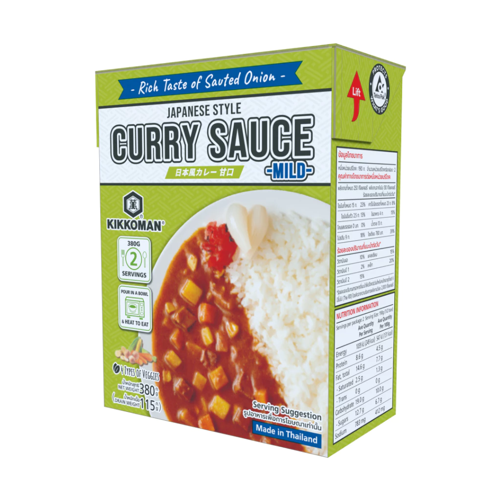 Japanese Style Curry Sauce Mild เจแปนนิส สไตล์ เคอรี่ ซอส-ไมล์ด (ซอสแกงกะหรี่รสเผ็ดน้อย สำหรับราดหน้าอาหาร) ขนาด 380g