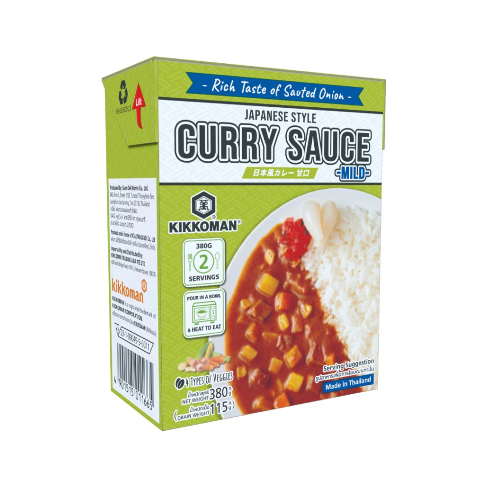 Japanese Style Curry Sauce Mild เจแปนนิส สไตล์ เคอรี่ ซอส-ไมล์ด (ซอสแกงกะหรี่รสเผ็ดน้อย สำหรับราดหน้าอาหาร) ขนาด 380g