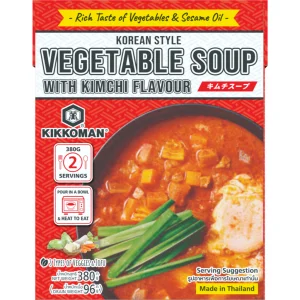 KIKKOMAN KOREAN STYLE VEGETABLE SOUP WITH KIMCHI FLAVOR ซุปผักกลิ่นกิมจิ สไตล์เกาหลี ขนาด 380g